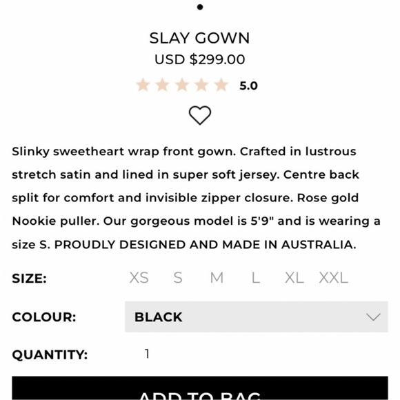 Nookie NWOT slay gown in black size small - Picture 8 of 10